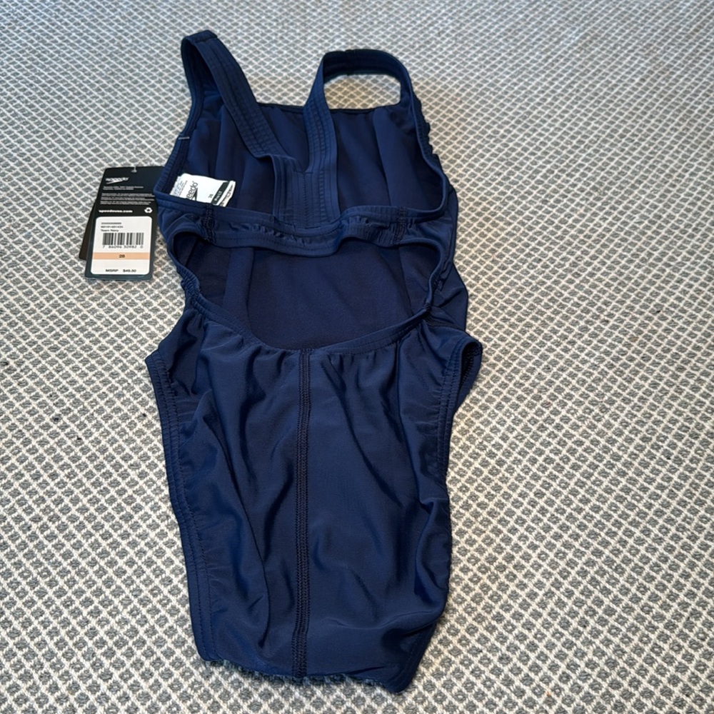Women's Solid Super Proback One Piece Blue - size 28 nwt